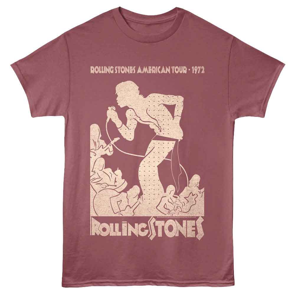 【予約商品】 ROLLING STONES ローリングストーンズ (来日 35周年 記念 ) - AMERICAN TOUR 1972 (復刻ツアーTシリーズ) / Tシャツ / メンズ - PGS